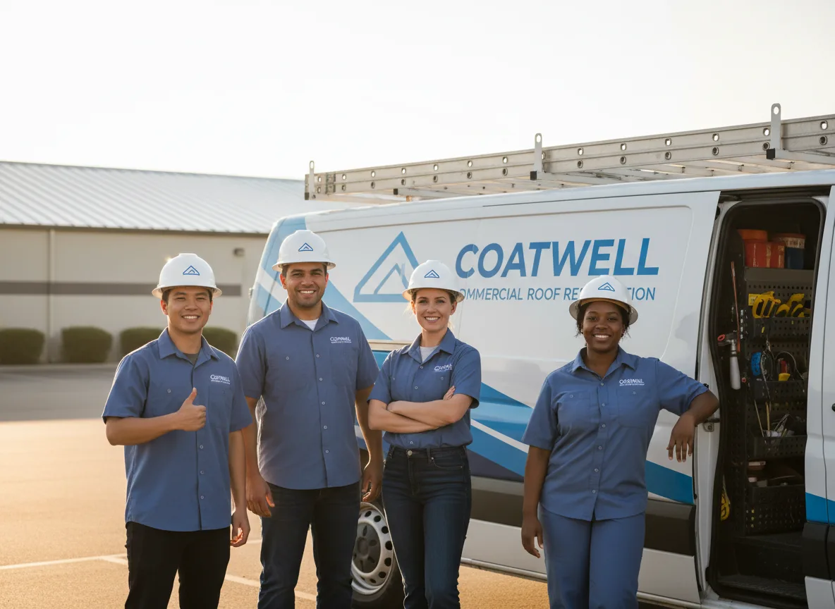 Commercial roof coating company in Lenora, KS